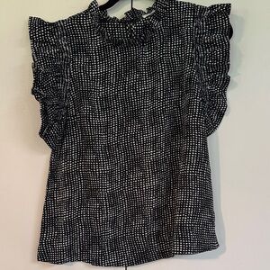 JODIFL Monochrome‎ Ruffle Sleeve Blouse box44